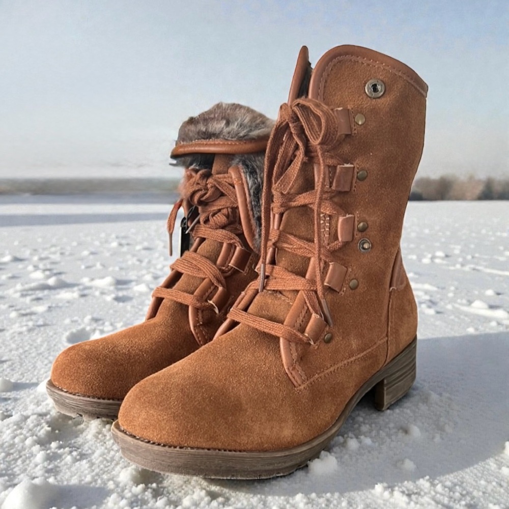 Aldo Adianiel Fold Over Suede Booties